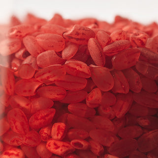 Red rice grains