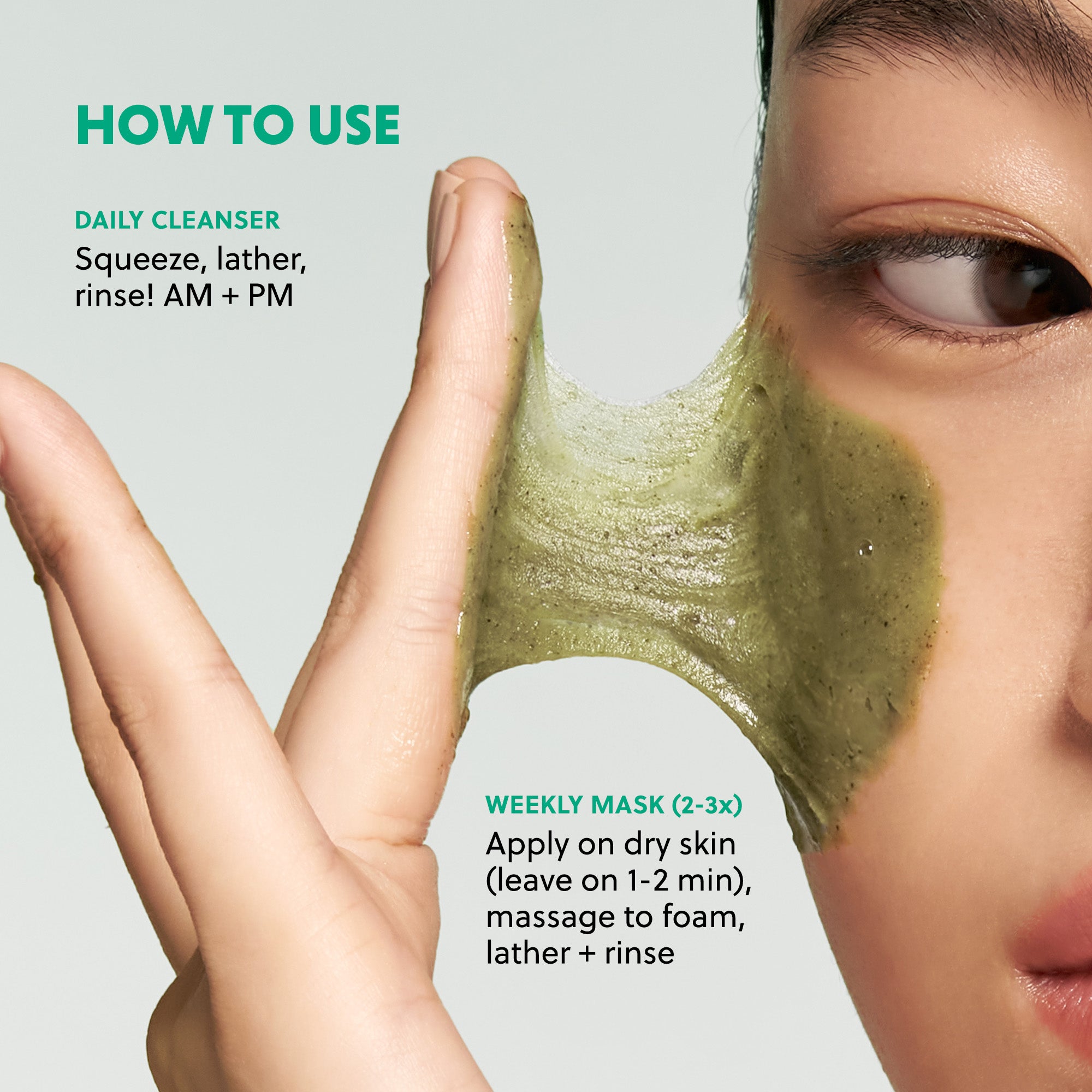 ARTEMISIA SOOTHING 2-IN-1 MASK TO FOAM CLEANSER