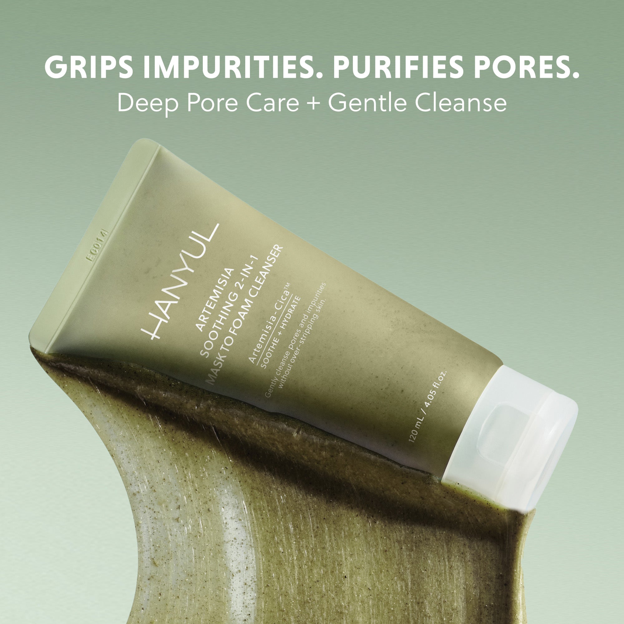 ARTEMISIA SOOTHING 2-IN-1 MASK TO FOAM CLEANSER